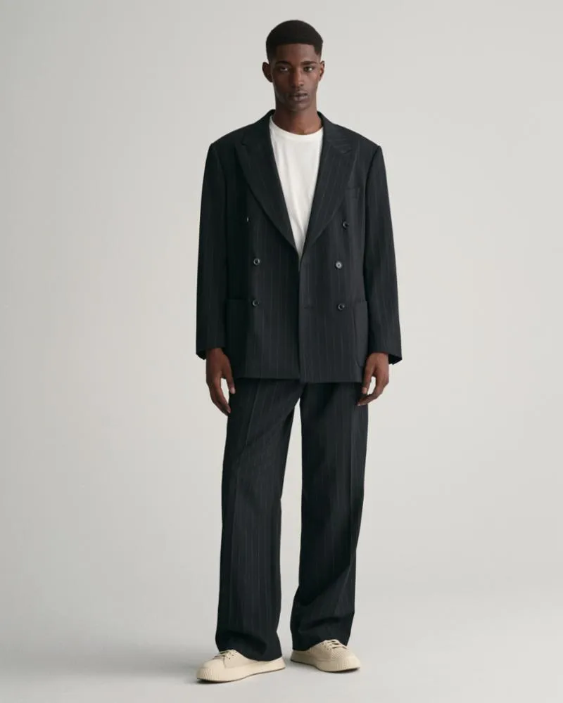 Gant Apparel Mens RELAXED DB PINSTRIPE SUIT BLAZER 405/NAVY