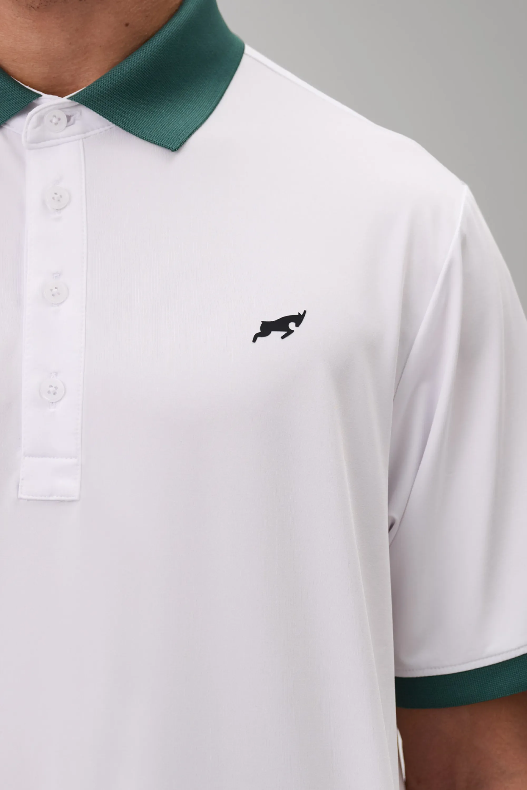 Golf Tech Polo Green Collar