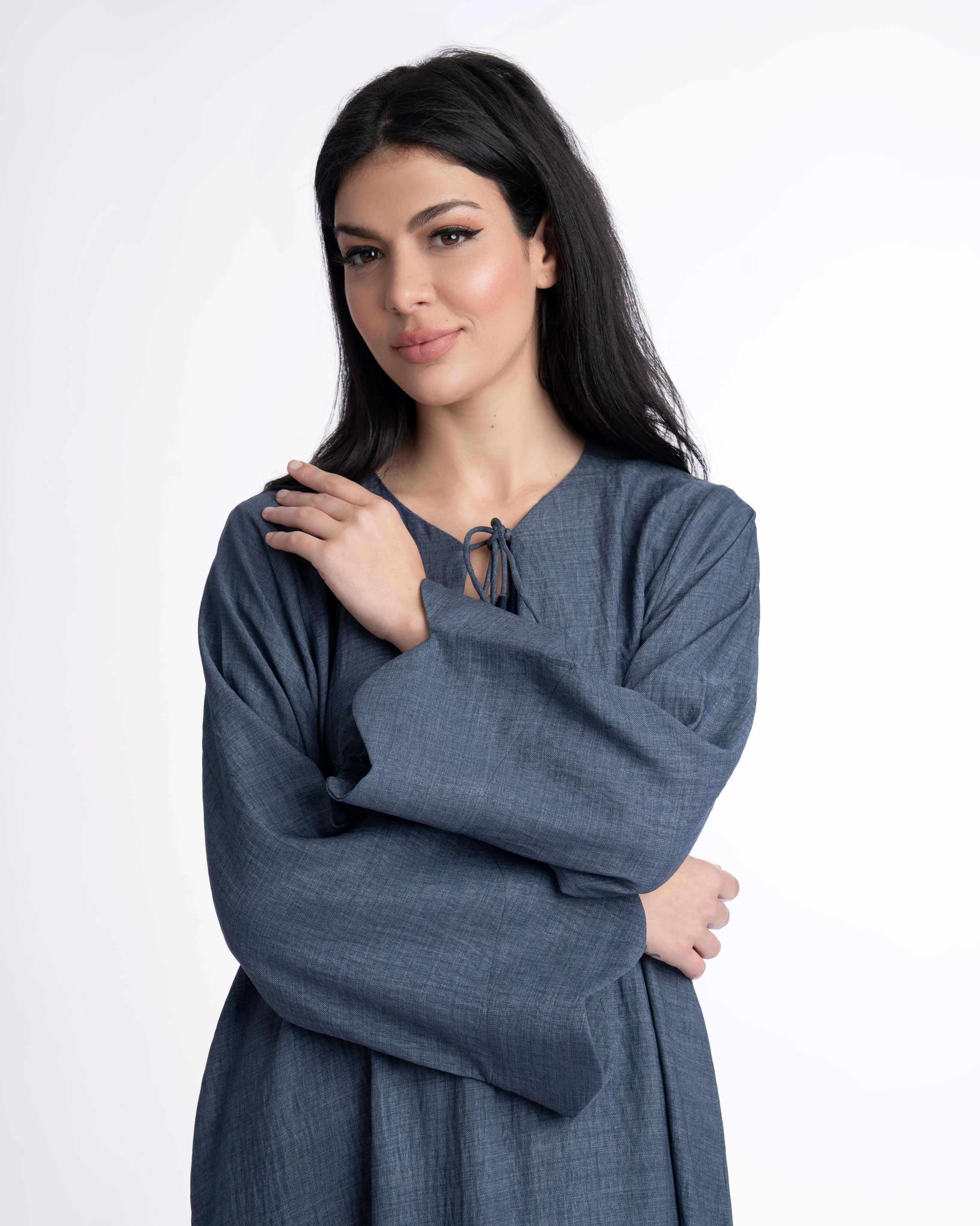 Huda Linen Kaftan Women