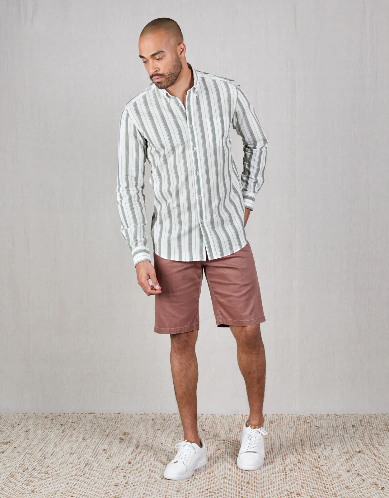 Island Cotton Drawstring Shorts - Terracotta