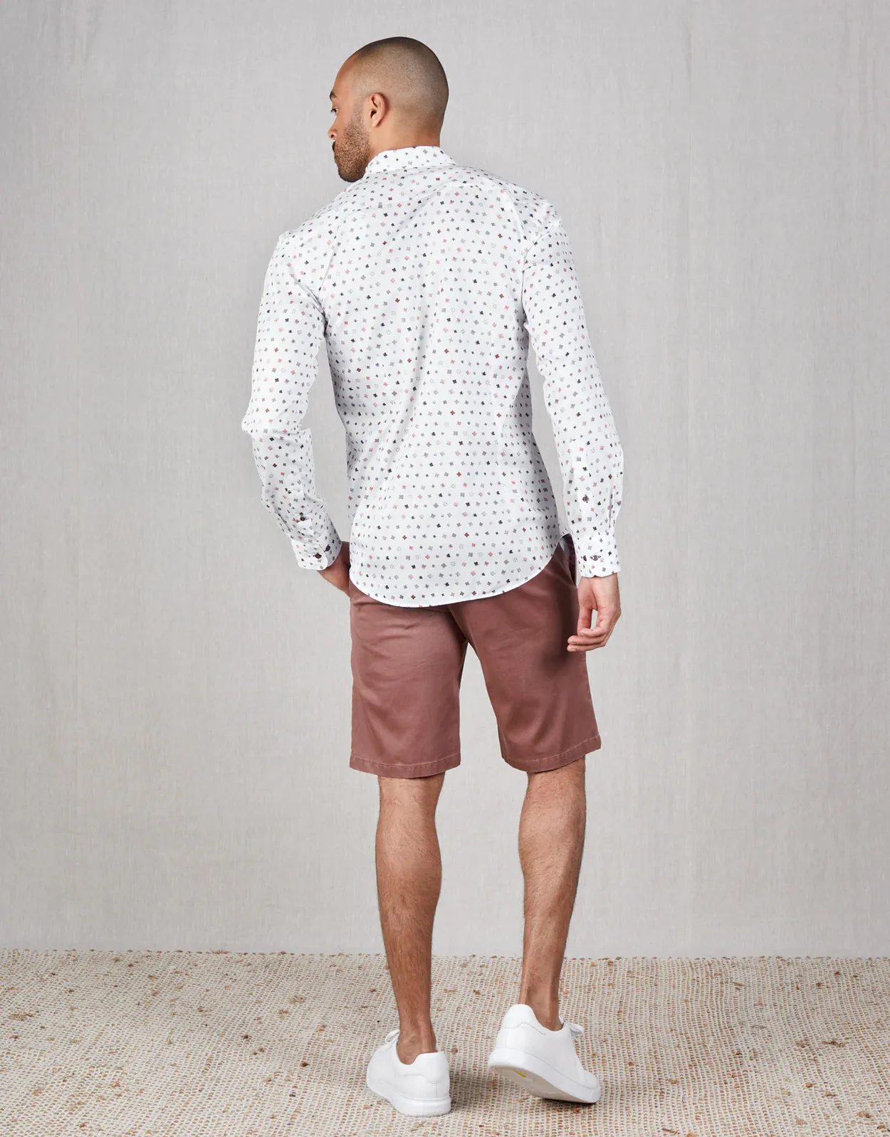 Island Cotton Drawstring Shorts - Terracotta