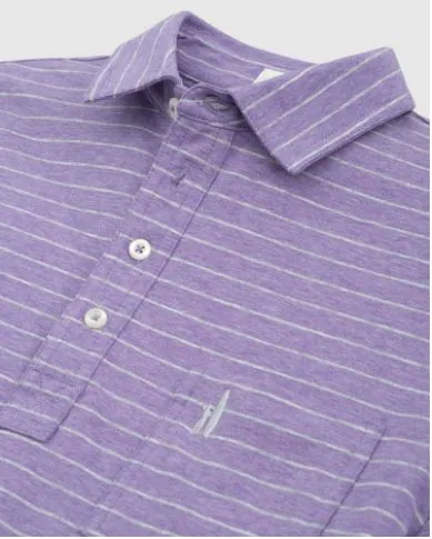 Johnnie-O Neese Striped Polo | Periwinkle