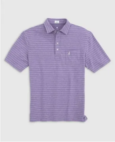 Johnnie-O Neese Striped Polo | Periwinkle