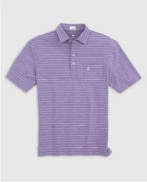 Johnnie-O Neese Striped Polo | Periwinkle