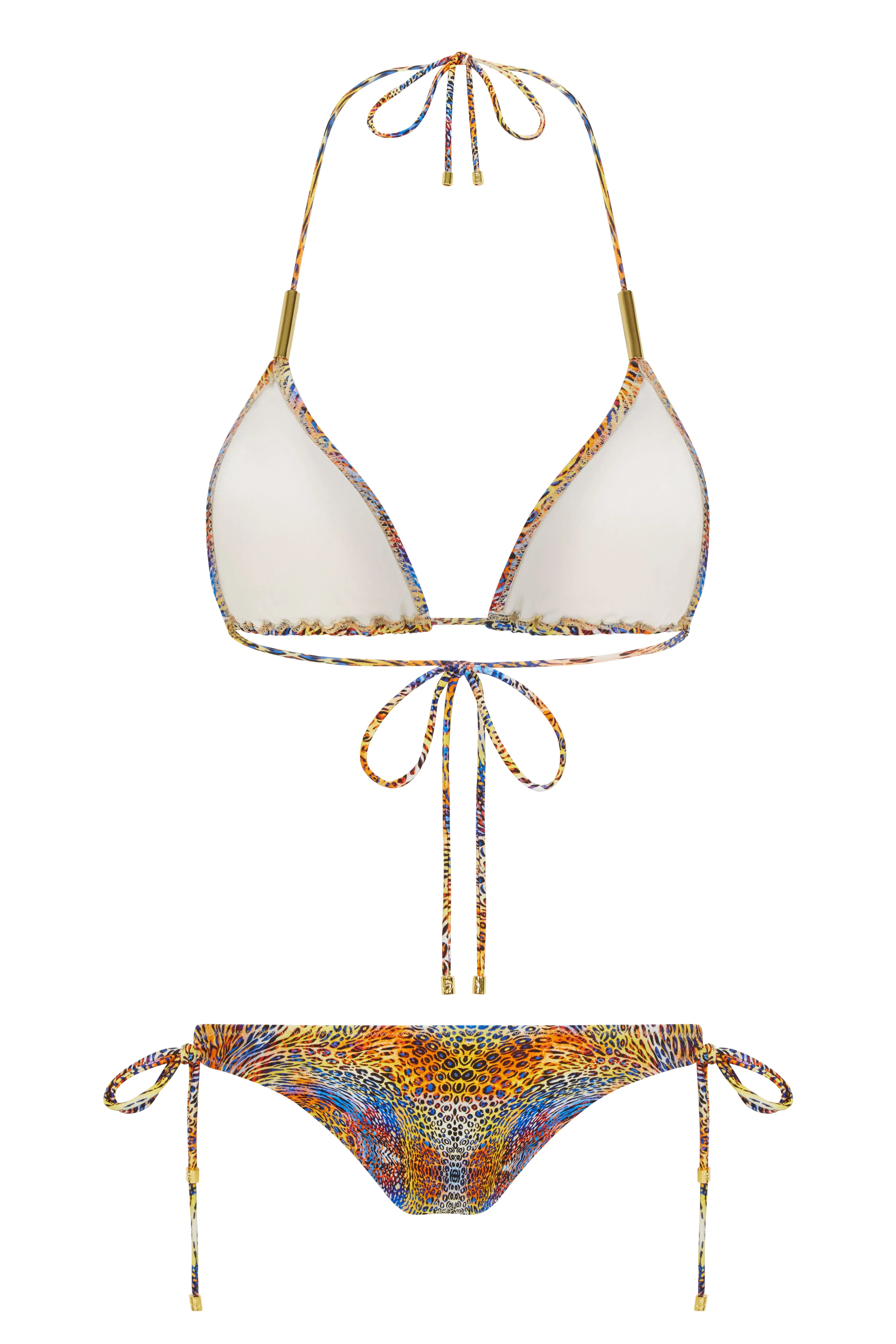 Jungle Fox Triangle Bikini Top