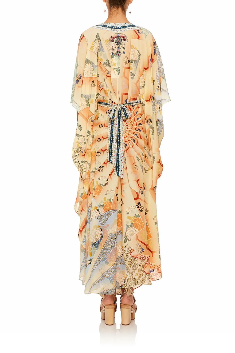KAFTAN WITH WRAP FRONT & TIE BACK FOR THE FANS
