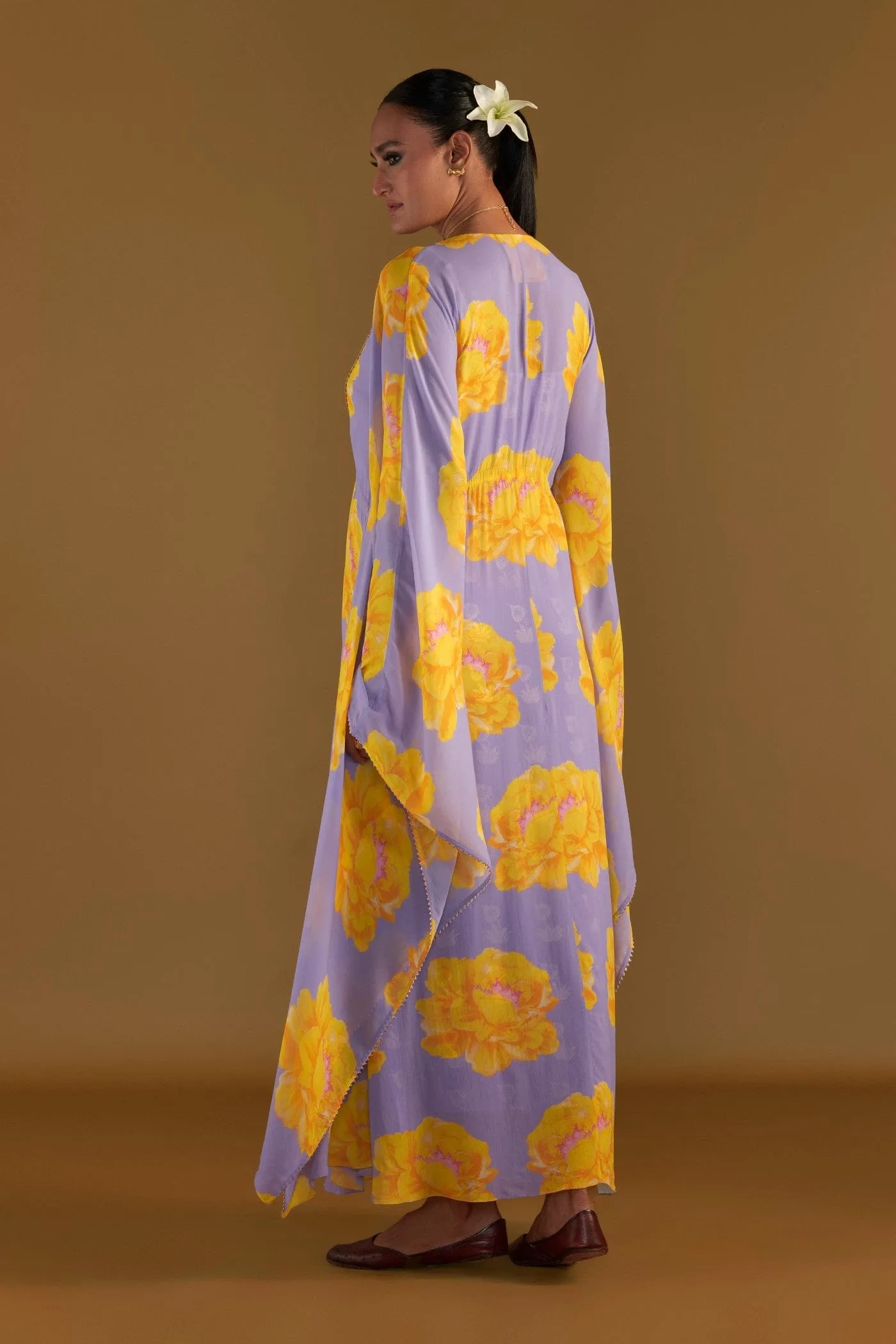 Lilac Sunshine Mimosa Cover-Up Kaftan