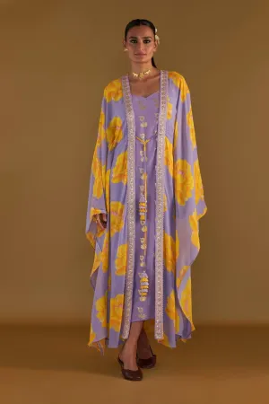 Lilac Sunshine Mimosa Cover-Up Kaftan