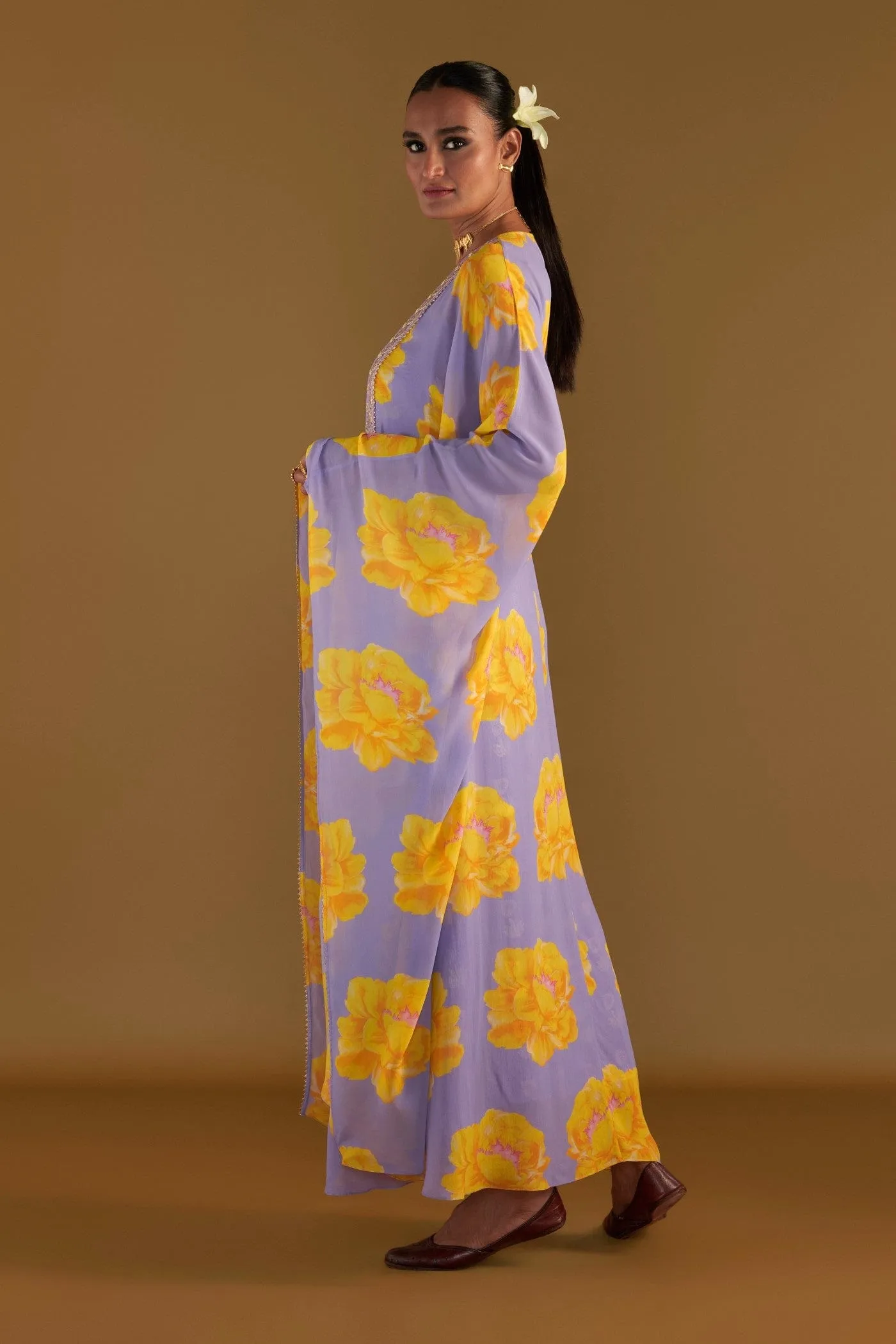 Lilac Sunshine Mimosa Cover-Up Kaftan