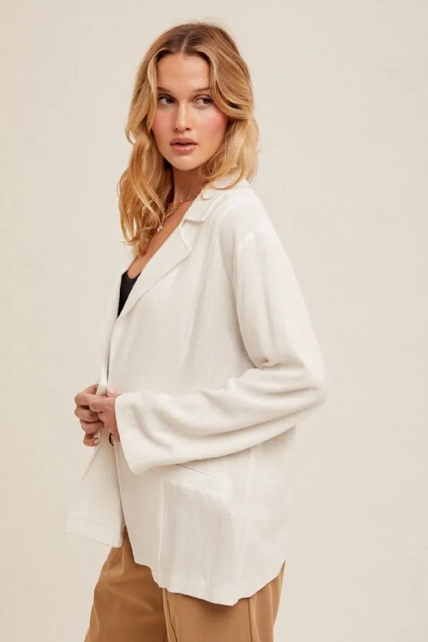 Linen Blend Blazer