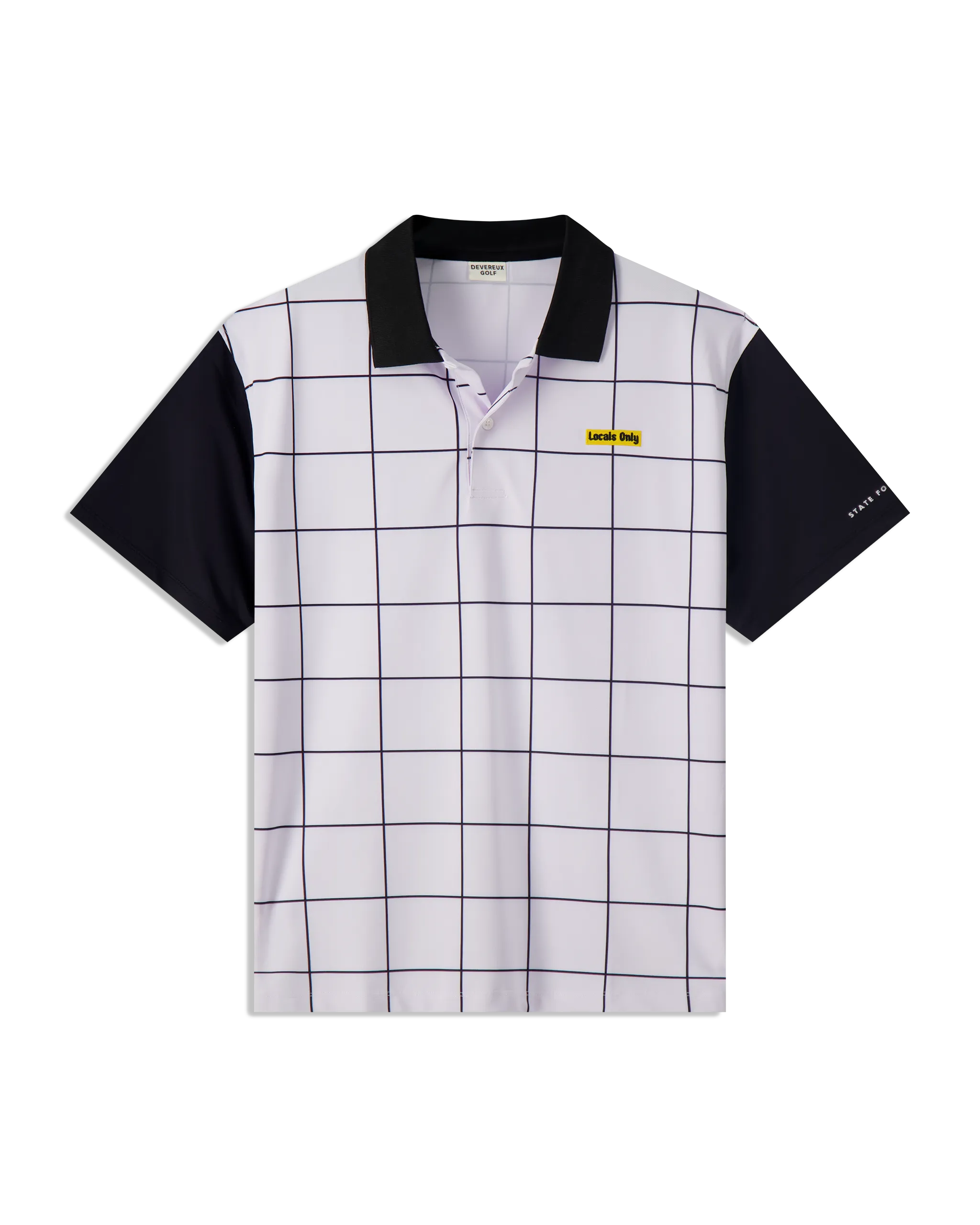 Locals Only Polo - White/Black