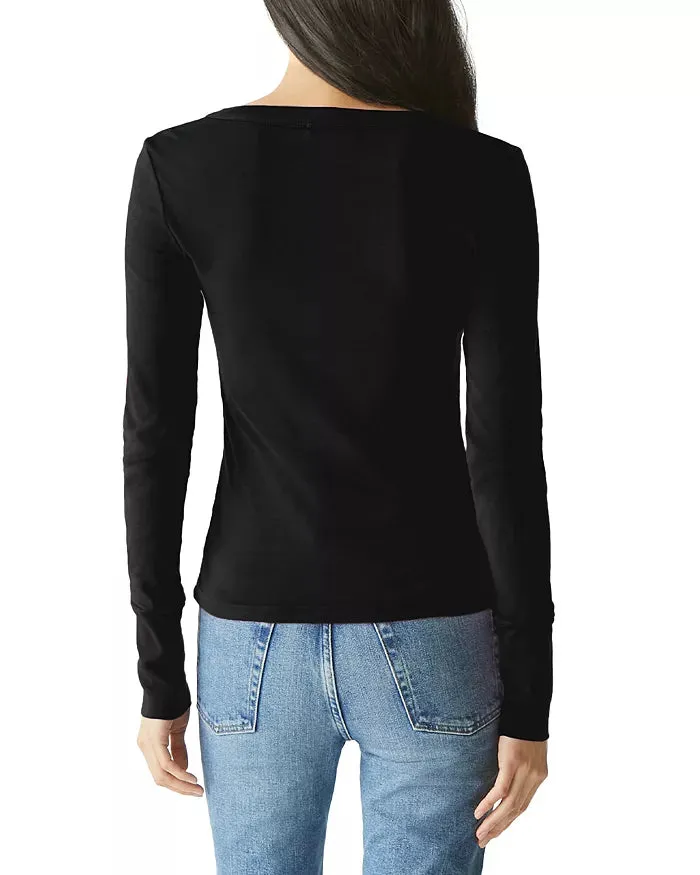 Logan Long Sleeve V-neck Tee