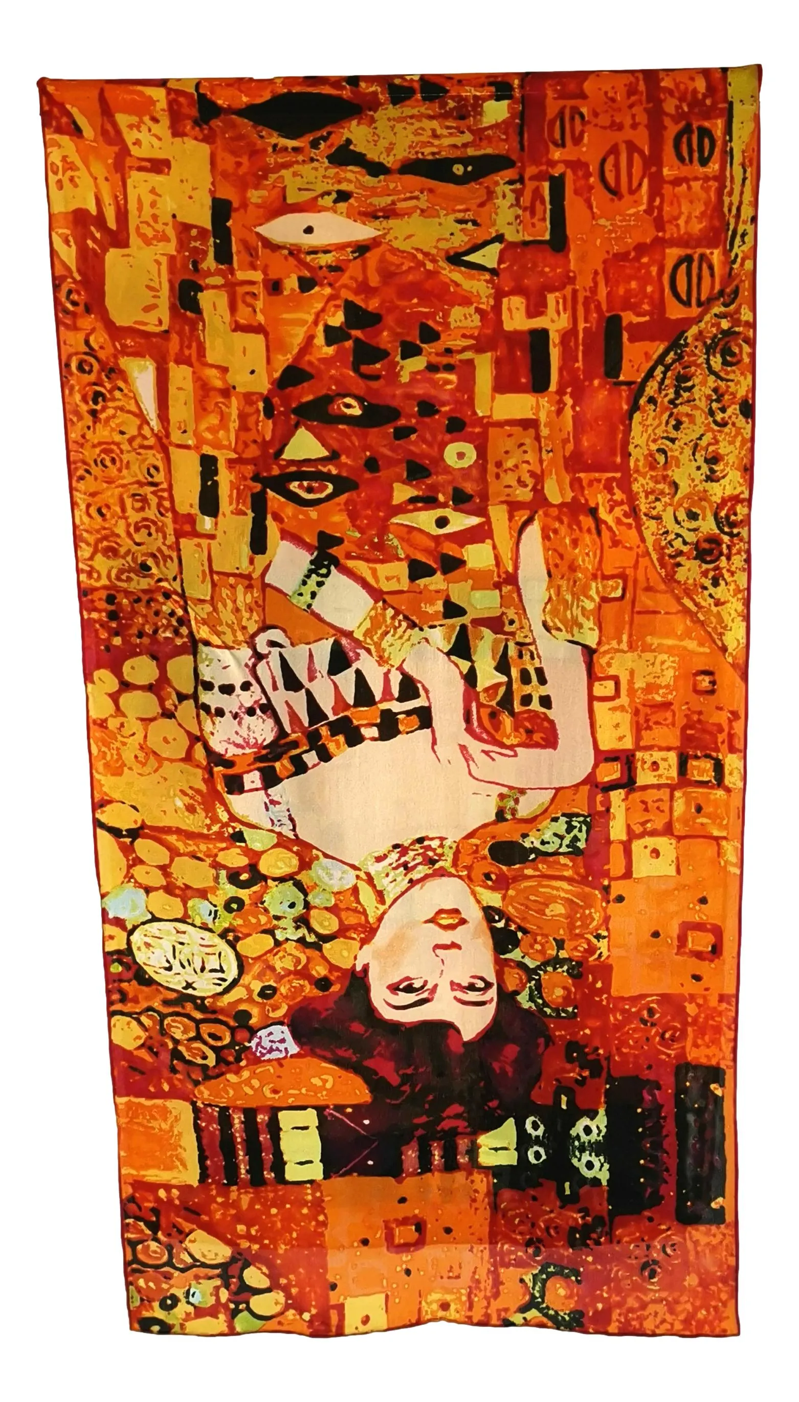 Long Charmeuse Silk Scarf Classic Painting By Klimt LZD123