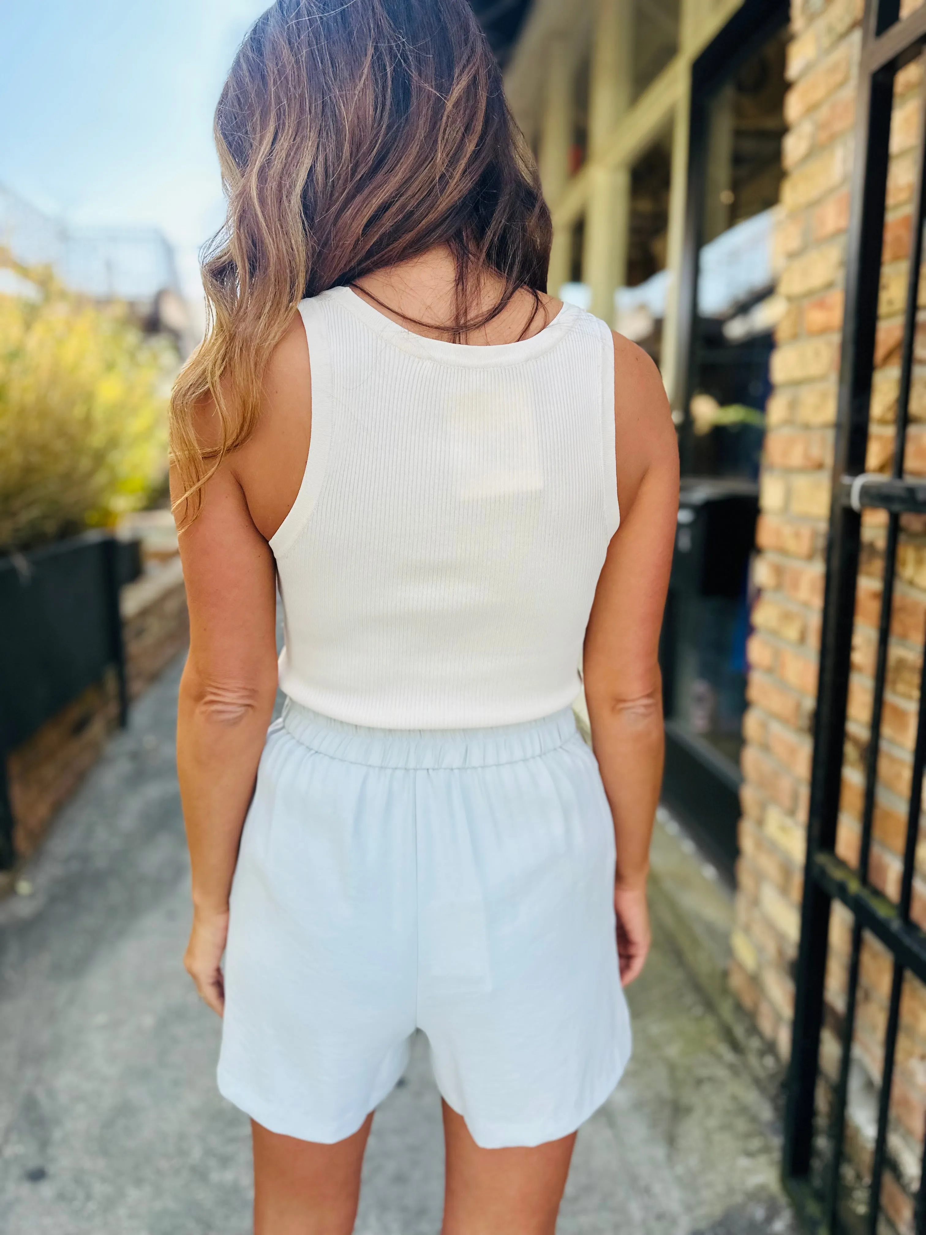 Luna Shorts- Dove Grey