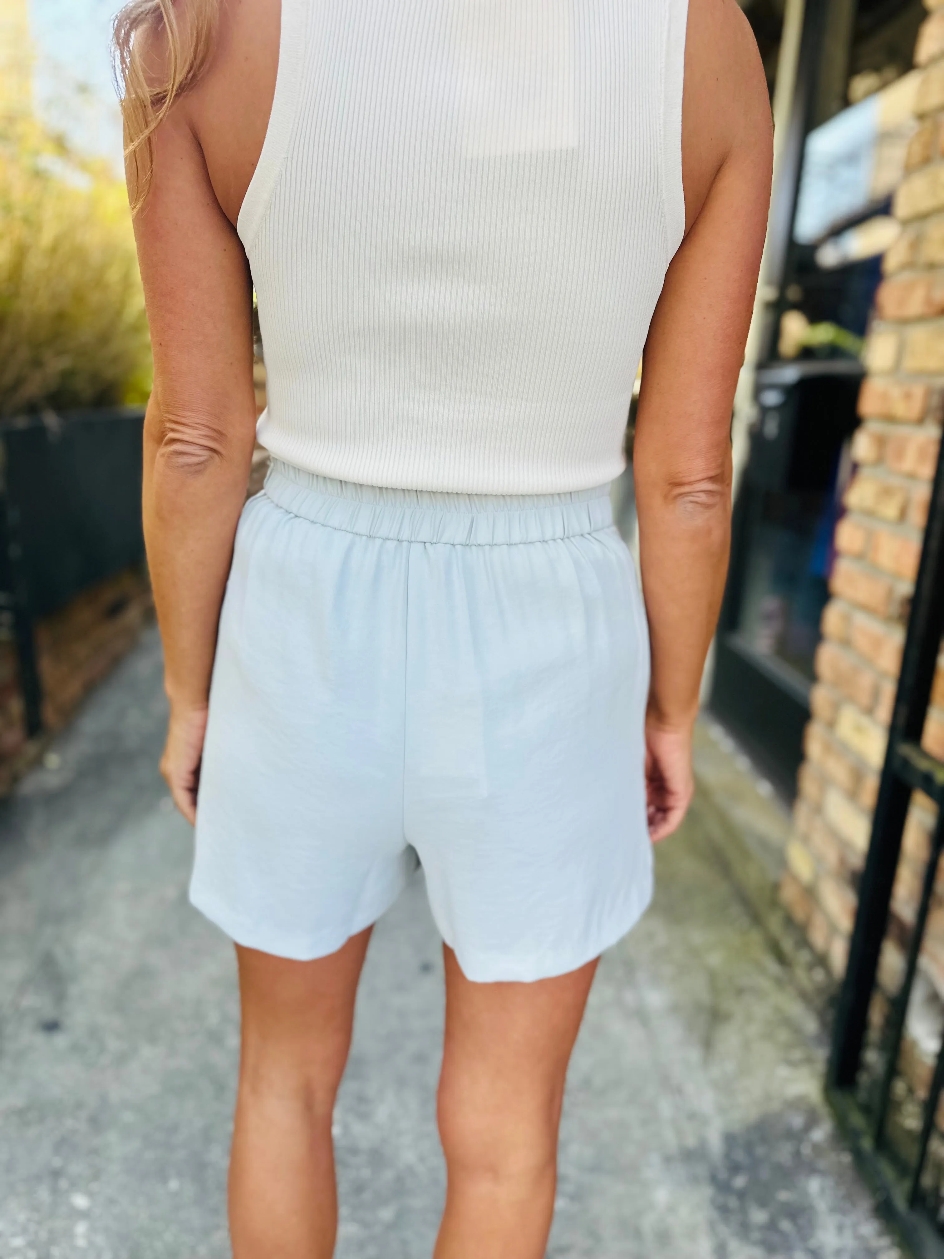 Luna Shorts- Dove Grey