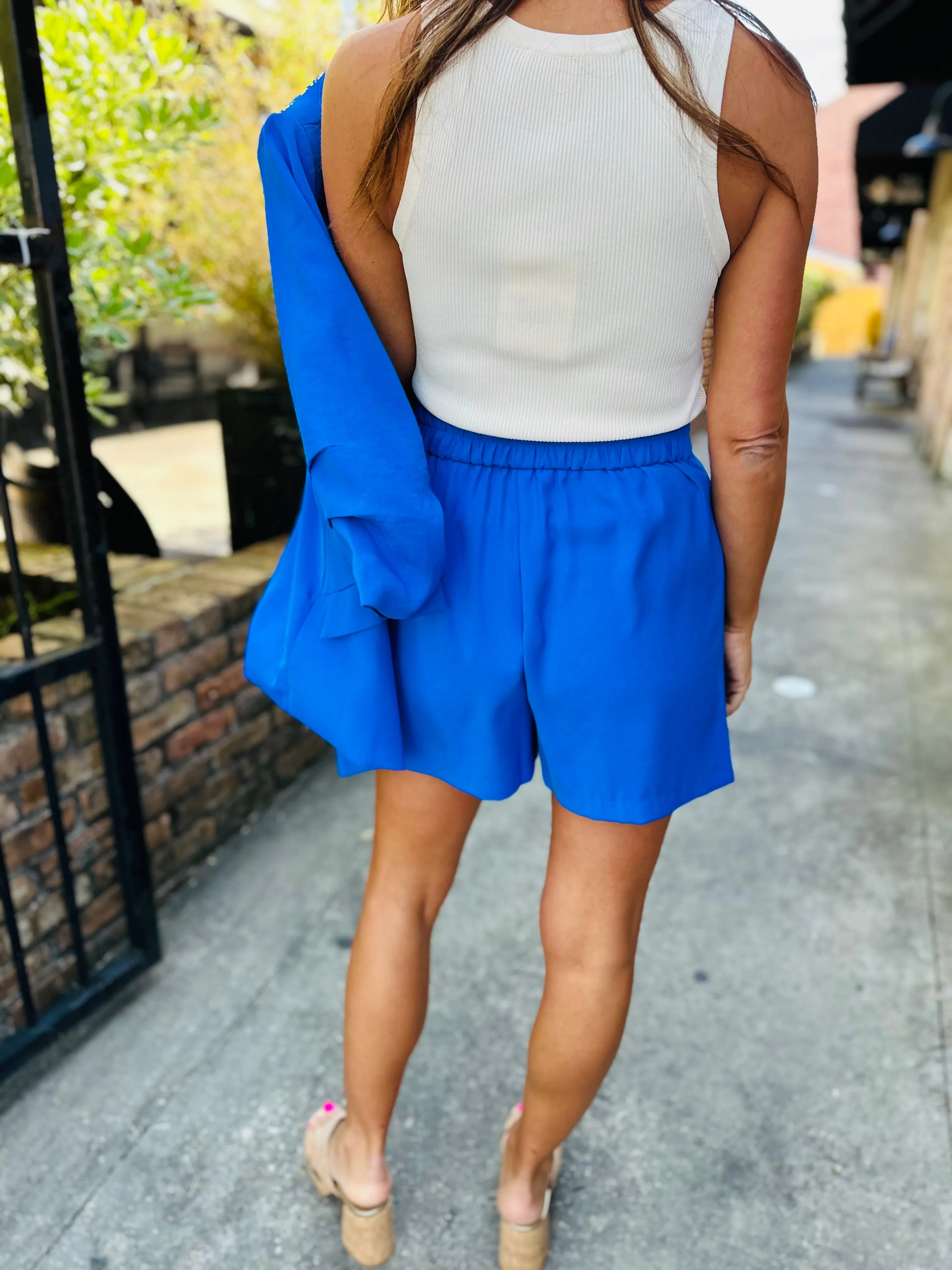 Luna Shorts- Electric Blue
