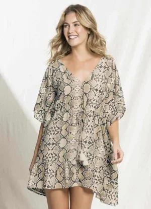 Maaji Bluebell Viscose Woven Kaftan - Python