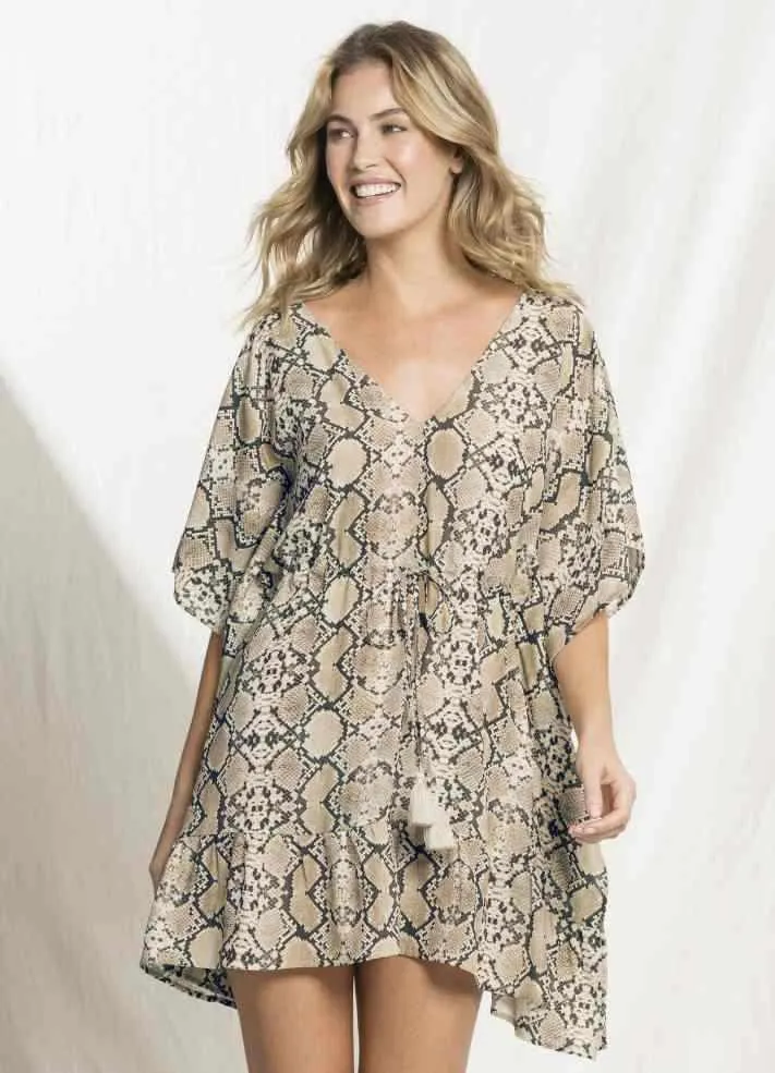 Maaji Bluebell Viscose Woven Kaftan - Python