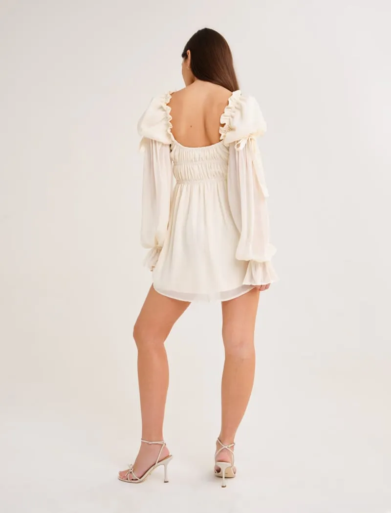 Macbeth Mini Dress | Cream