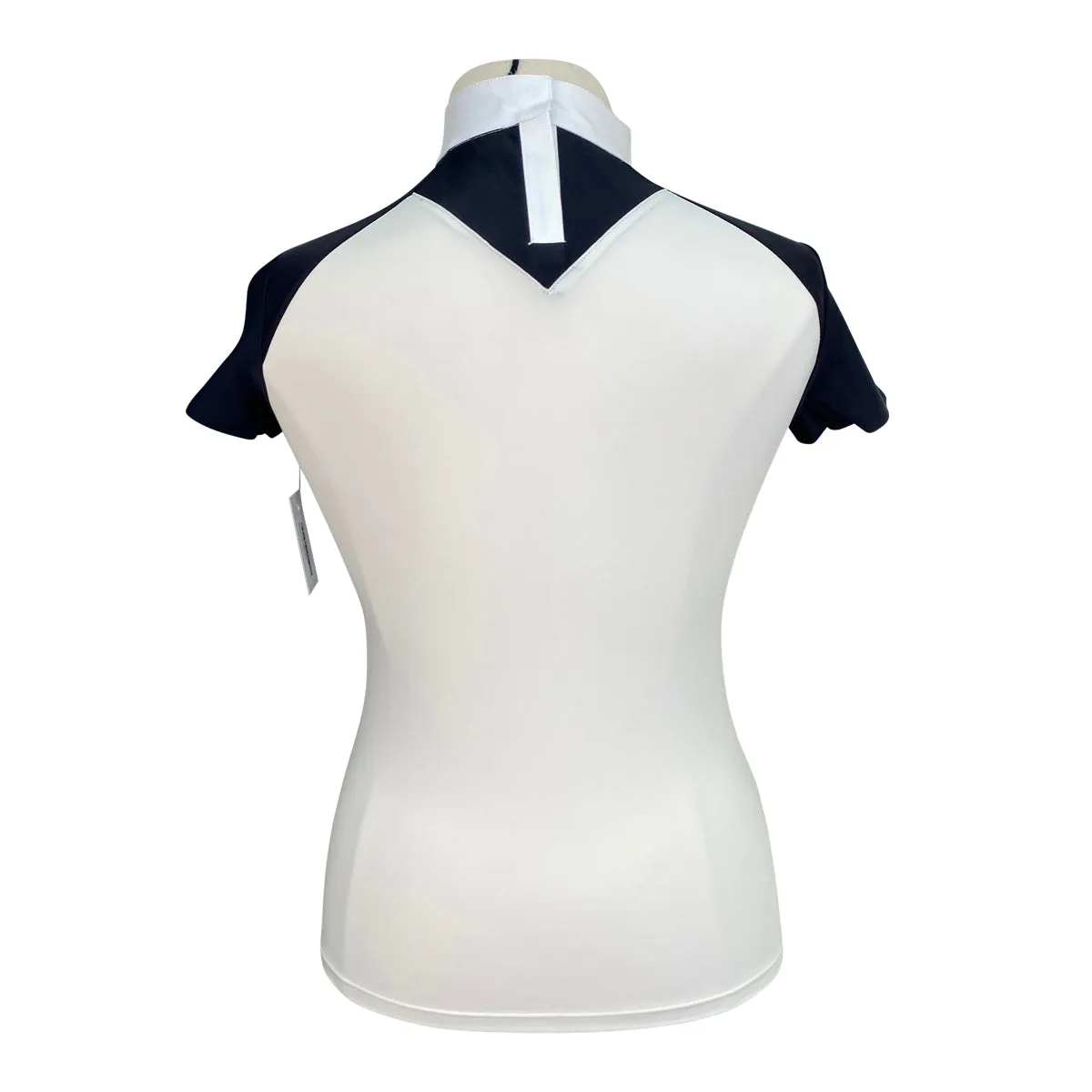 MakeBe 'Jane' Polo Show Shirt in Cream/Black - Women's Large