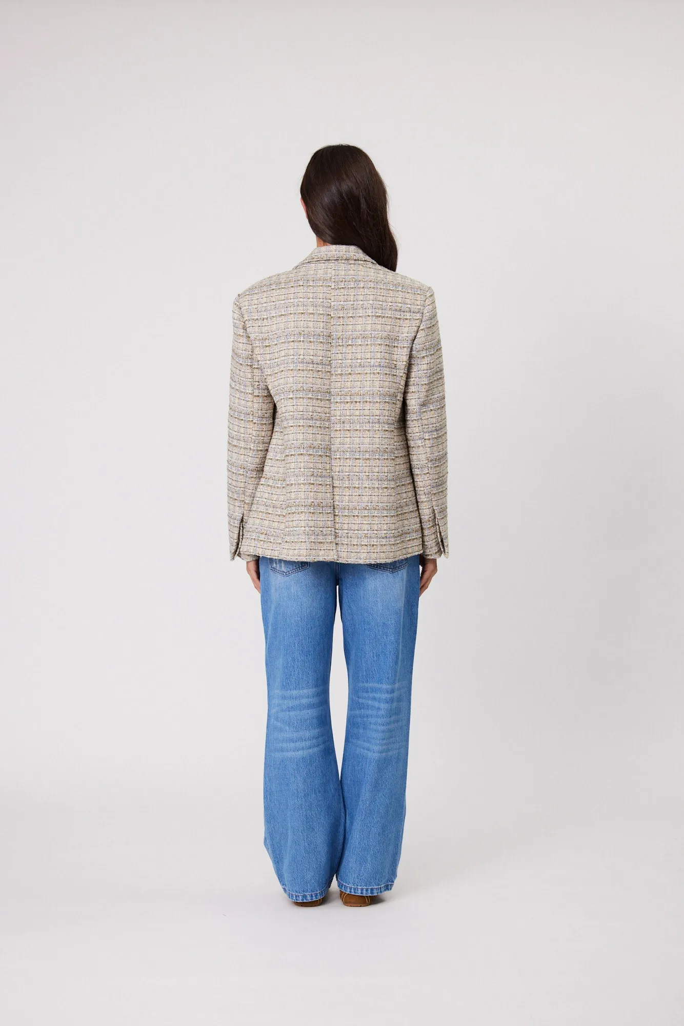 Mali Blazer - Oat Tweed