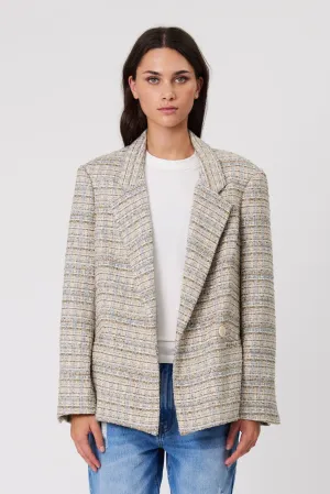 Mali Blazer - Oat Tweed