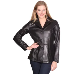 Mason & Cooper Women's Leather Blazer Jacket