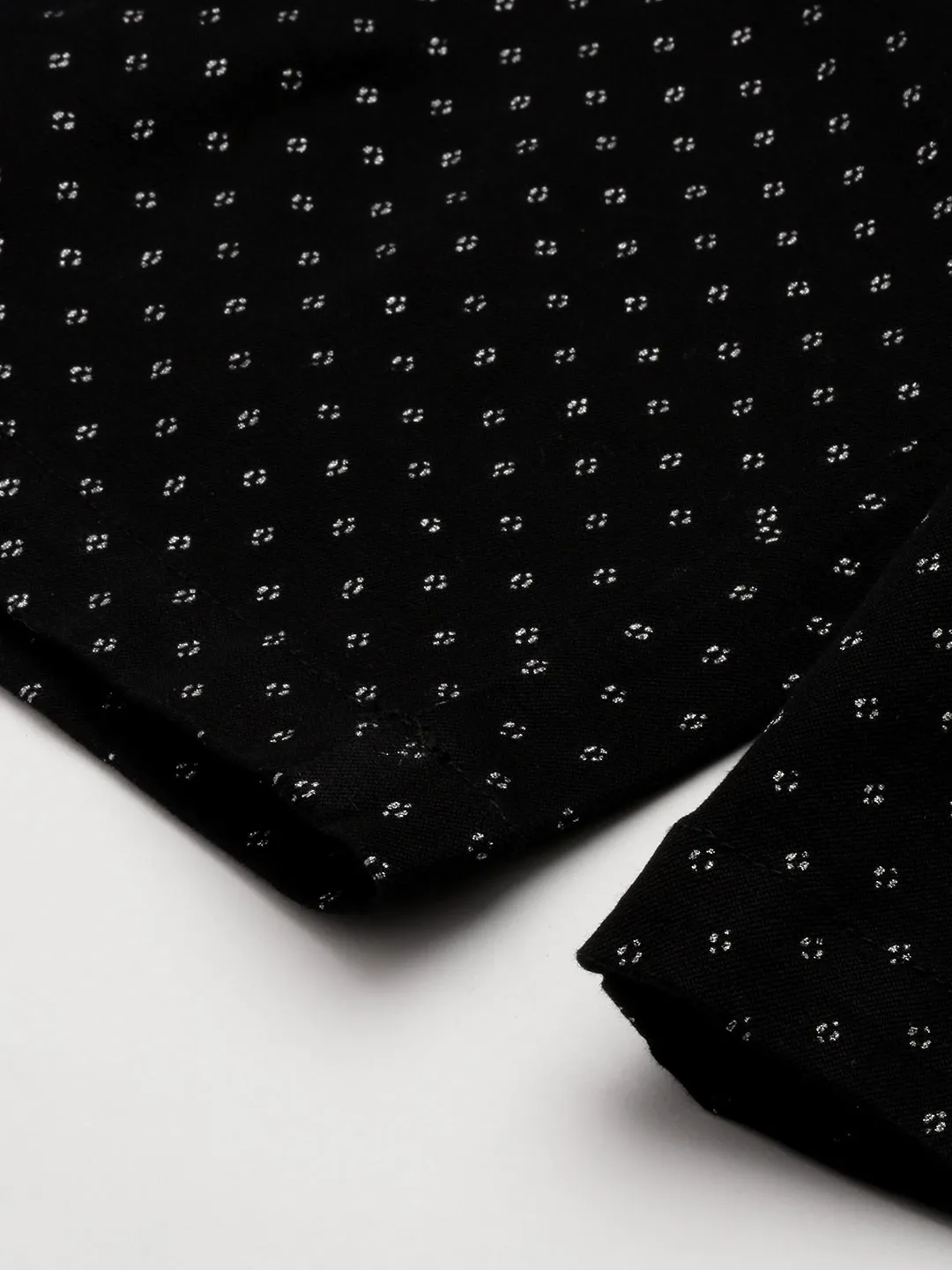 Men Black Printed Chino Shorts