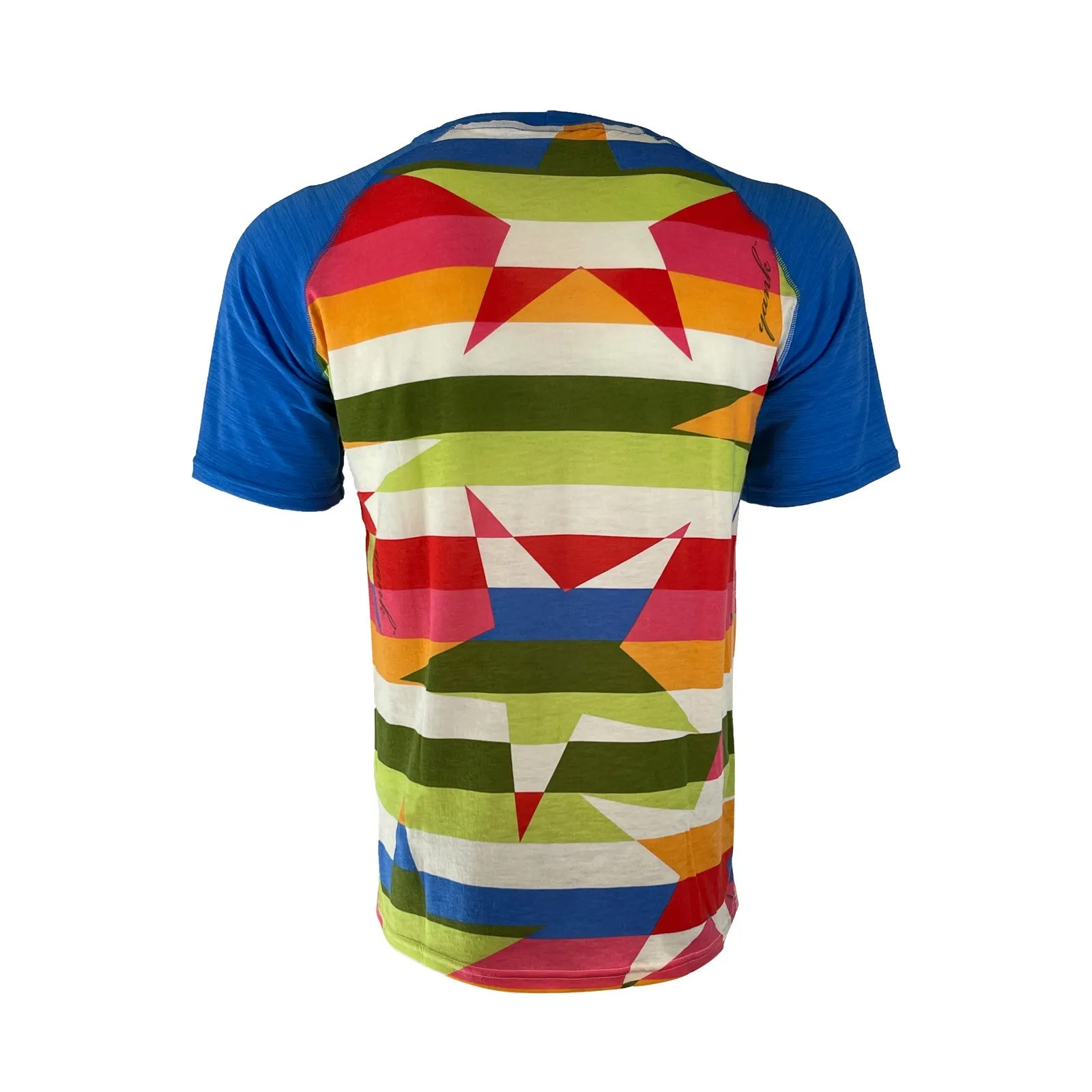 Men's Snazzy Rock Star Short Sleeve Merino Shirt | Stripe
