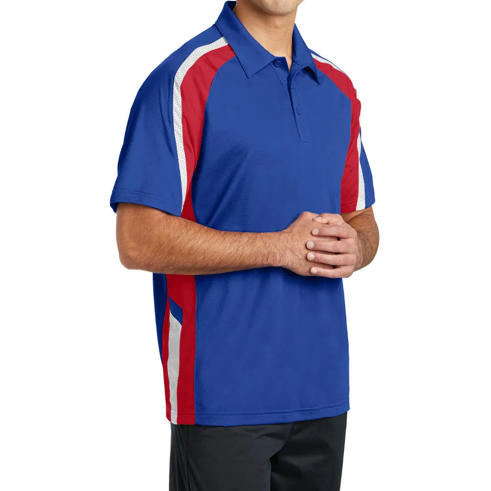 Men's Tricolor Micropique Sport-Wick Polo