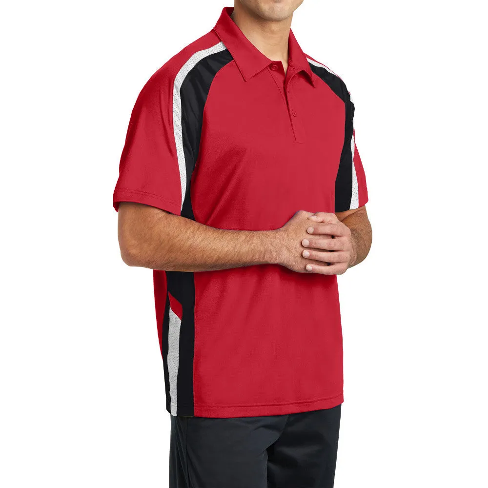 Men's Tricolor Micropique Sport-Wick Polo