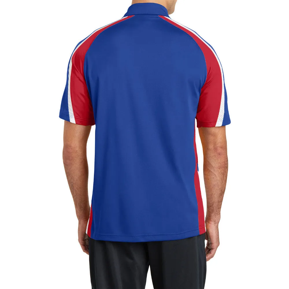 Men's Tricolor Micropique Sport-Wick Polo