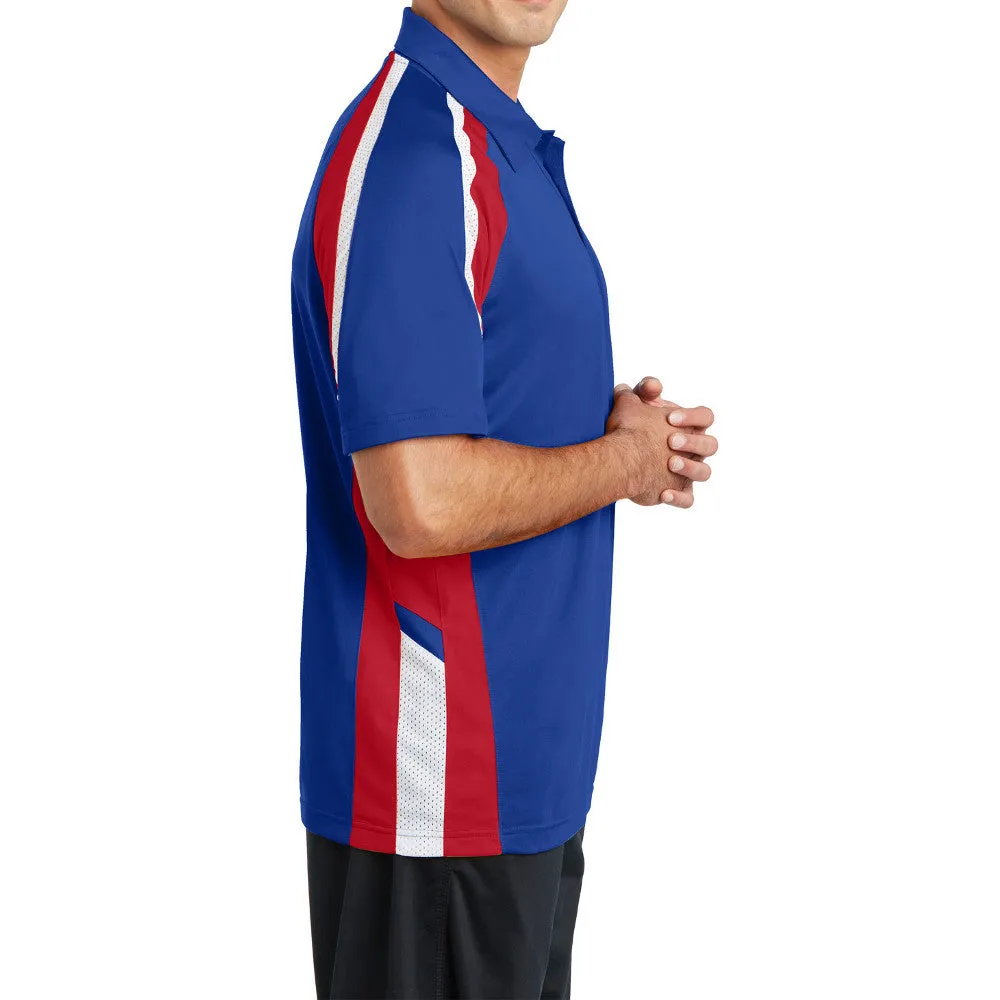 Men's Tricolor Micropique Sport-Wick Polo