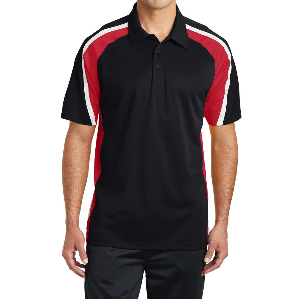 Men's Tricolor Micropique Sport-Wick Polo