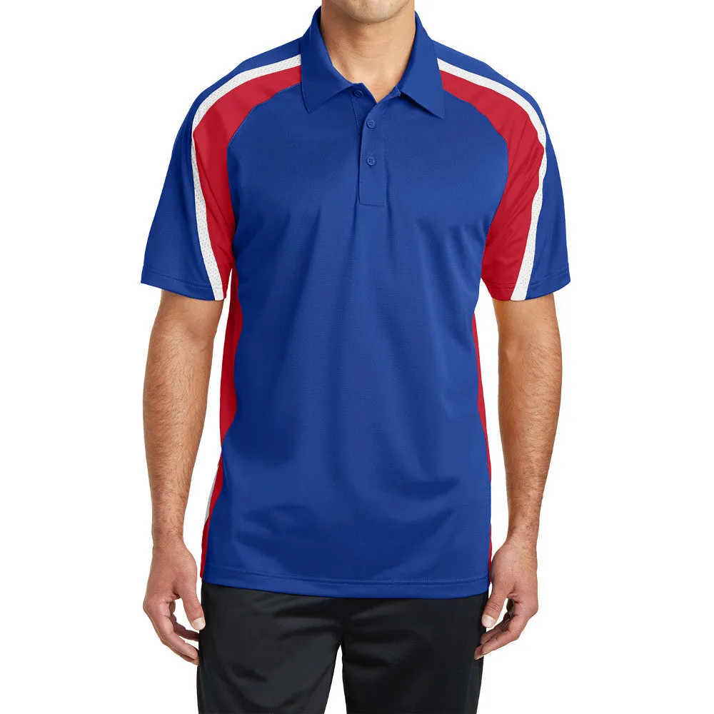 Men's Tricolor Micropique Sport-Wick Polo