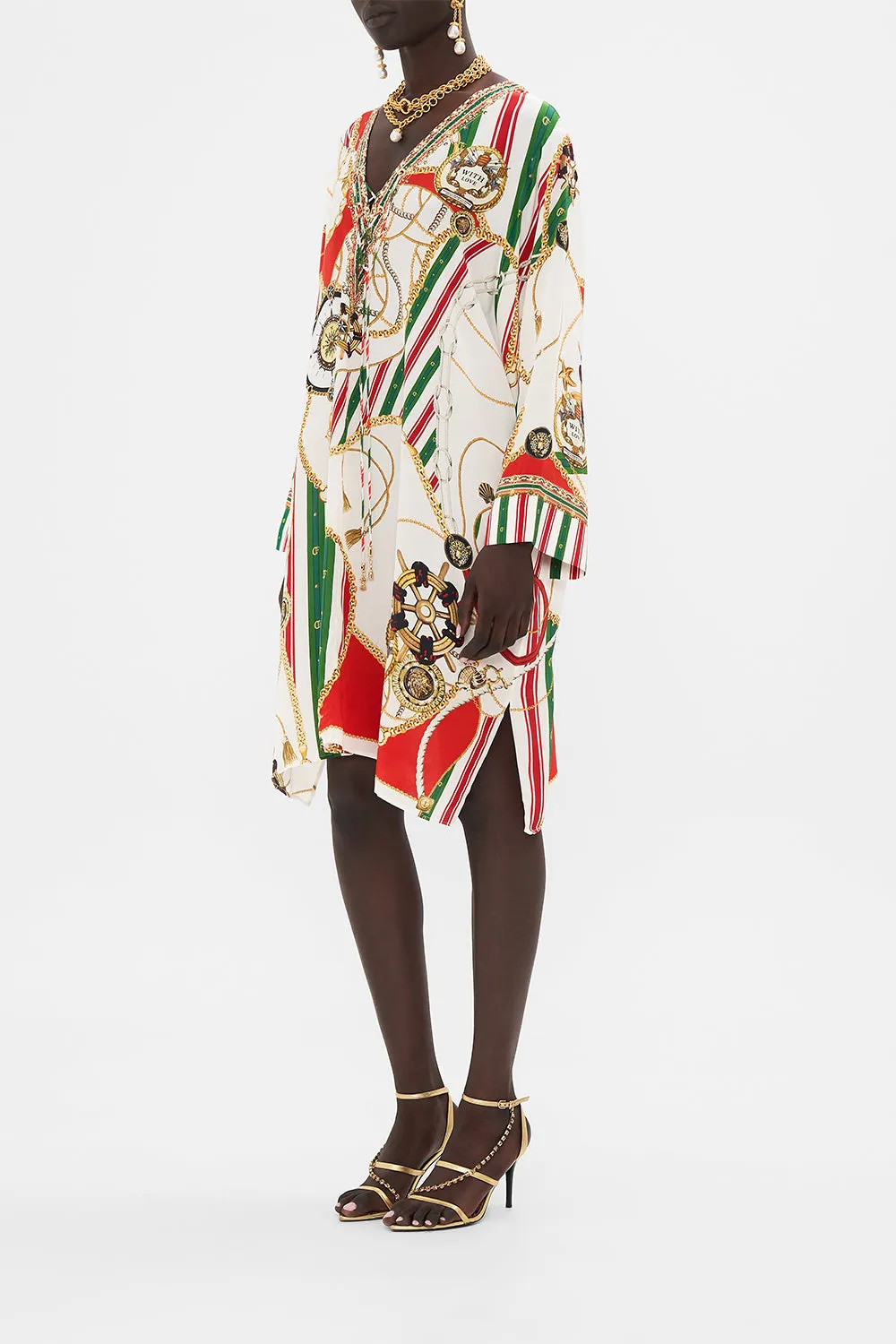 METAL EYELET KAFTAN SALUTI SUMMERTIME