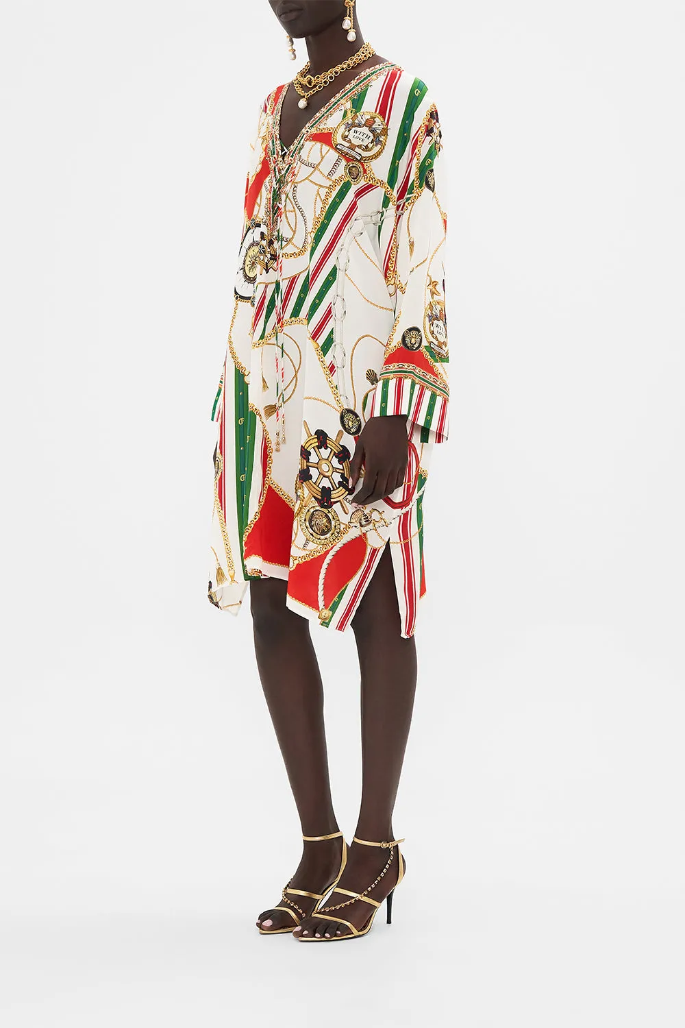 METAL EYELET KAFTAN SALUTI SUMMERTIME