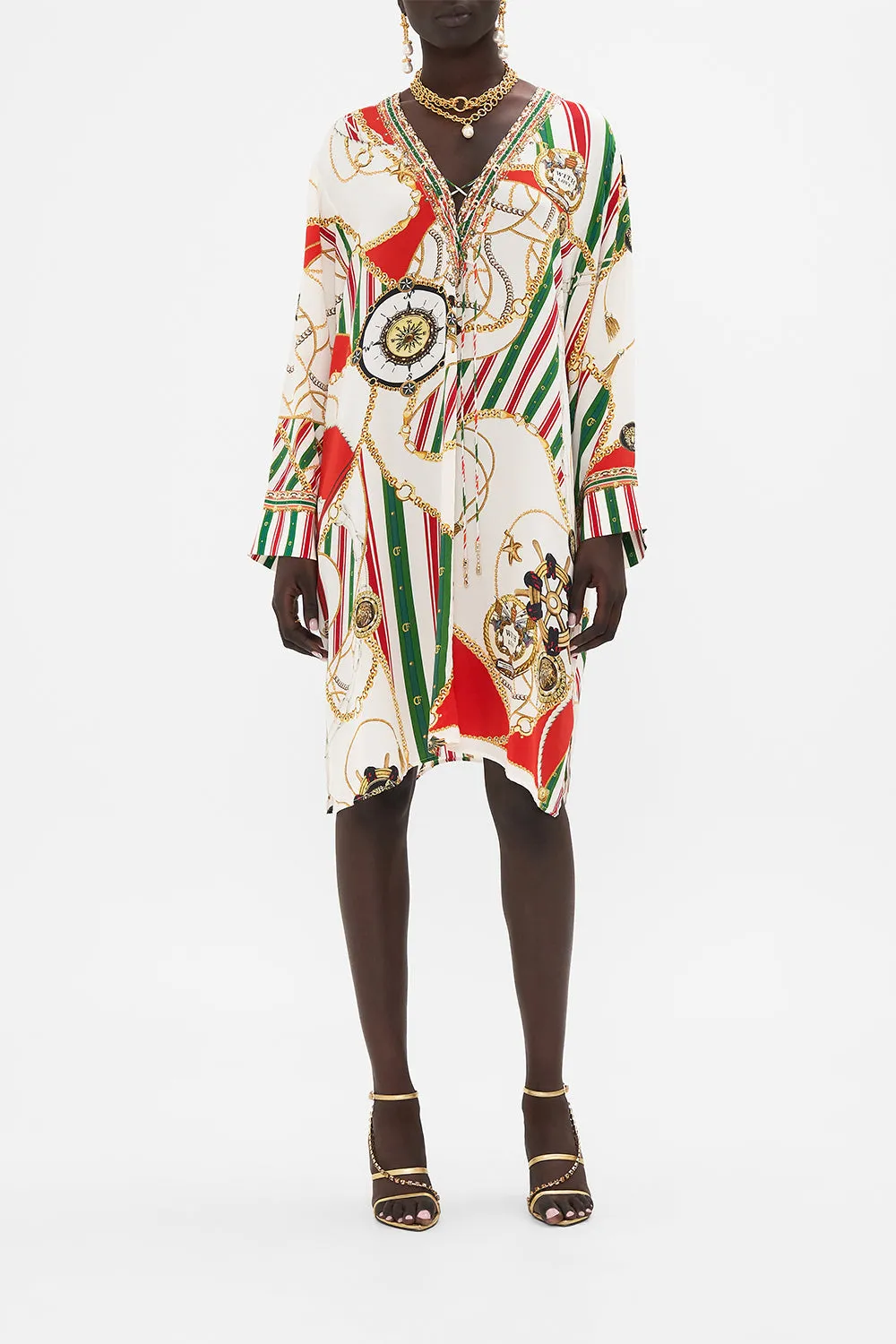 METAL EYELET KAFTAN SALUTI SUMMERTIME