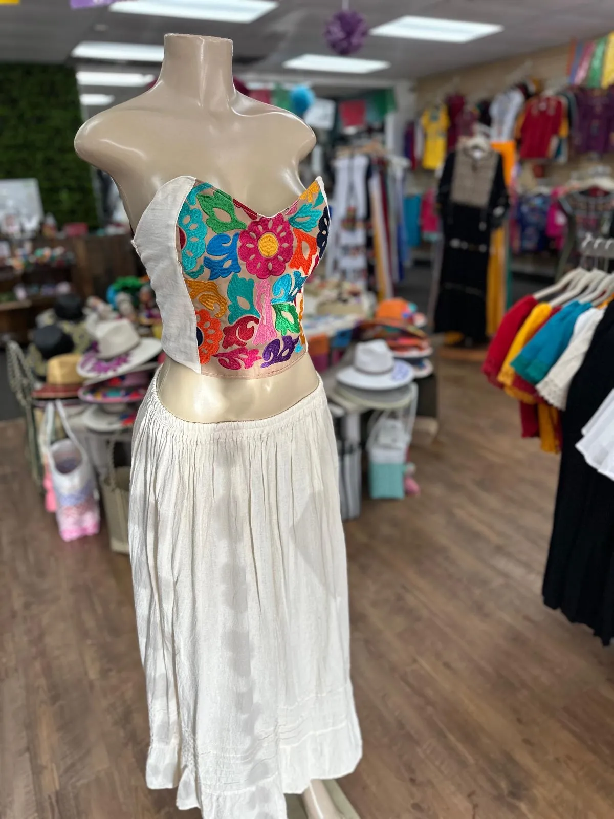 Mexican White Corset Top