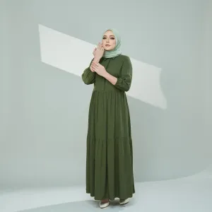 Millie Maxi Dress - Olive Green, Navy, Floral Paradise