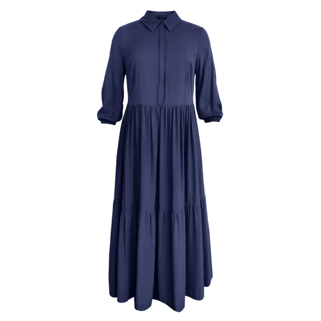 Millie Maxi Dress - Olive Green, Navy, Floral Paradise