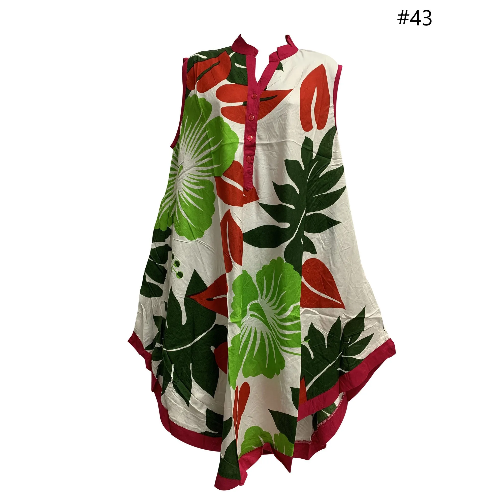 Missy Plus Sleeveless Floral Paisley Printed Collared Loose Summer Casual Dress With Pockets