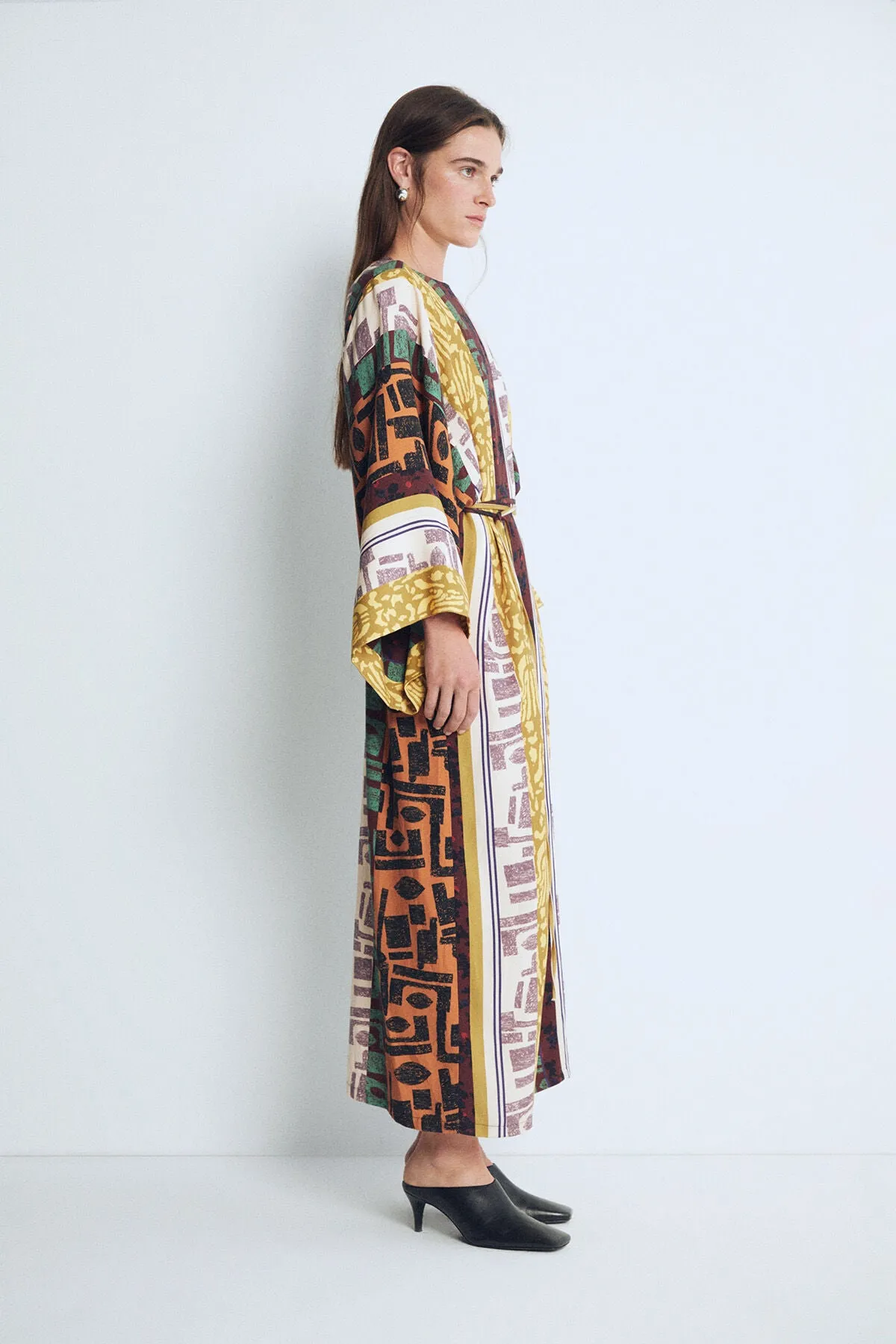 Multicolored Harmony Kaftan Dress