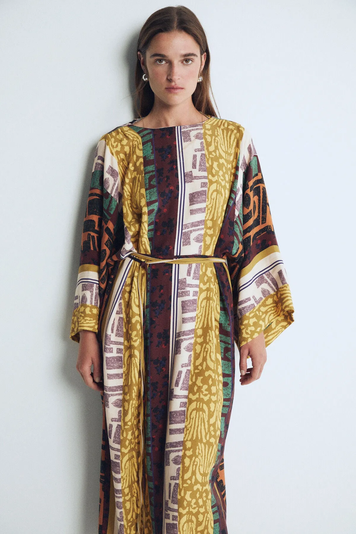 Multicolored Harmony Kaftan Dress