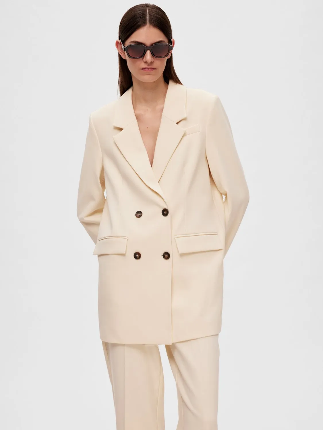 Myla Ls Relaxed Blazer - Birch