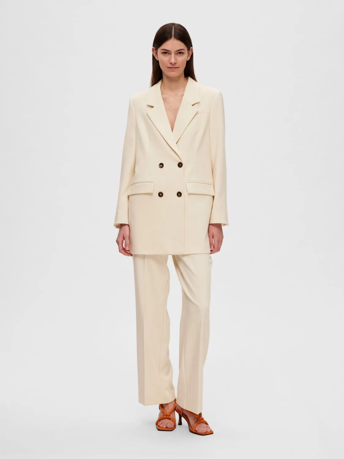 Myla Ls Relaxed Blazer - Birch