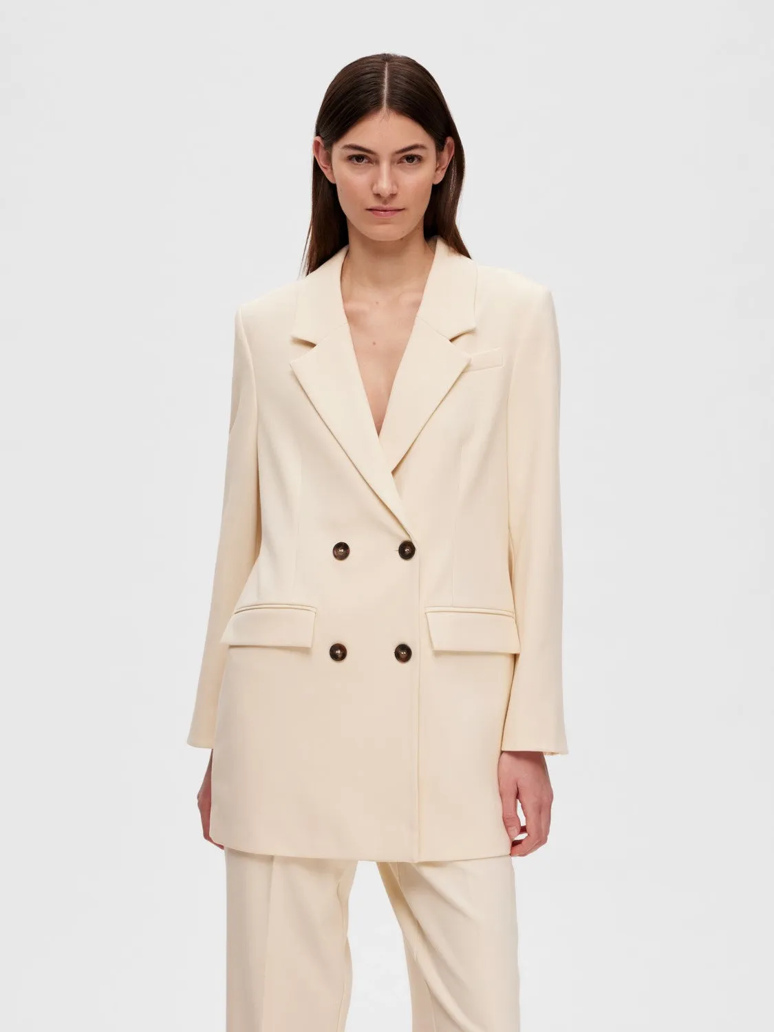Myla Ls Relaxed Blazer - Birch