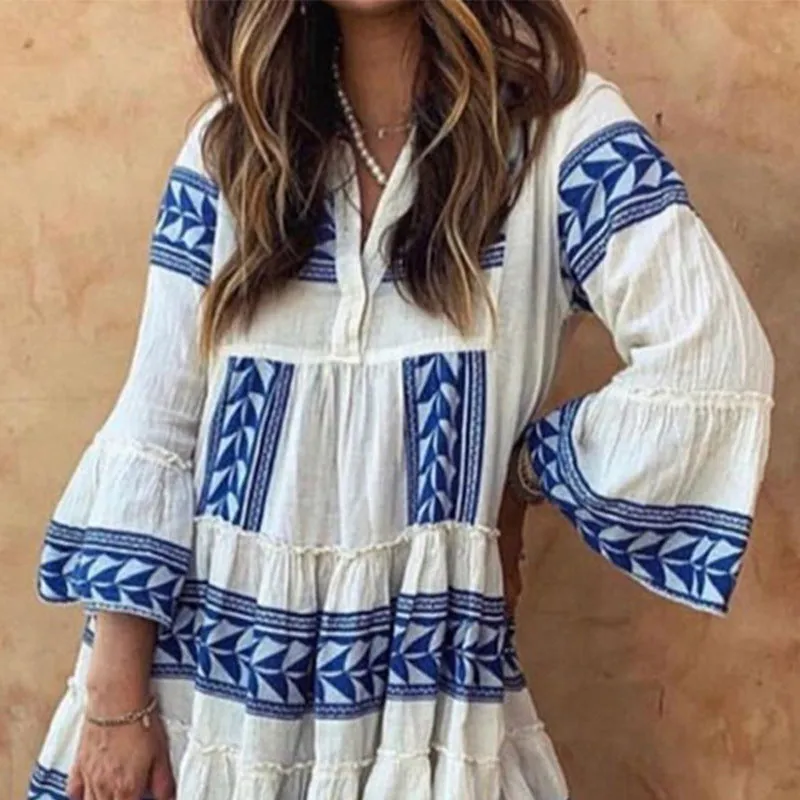 New Bohemian Vacation Women's Maxi Dress