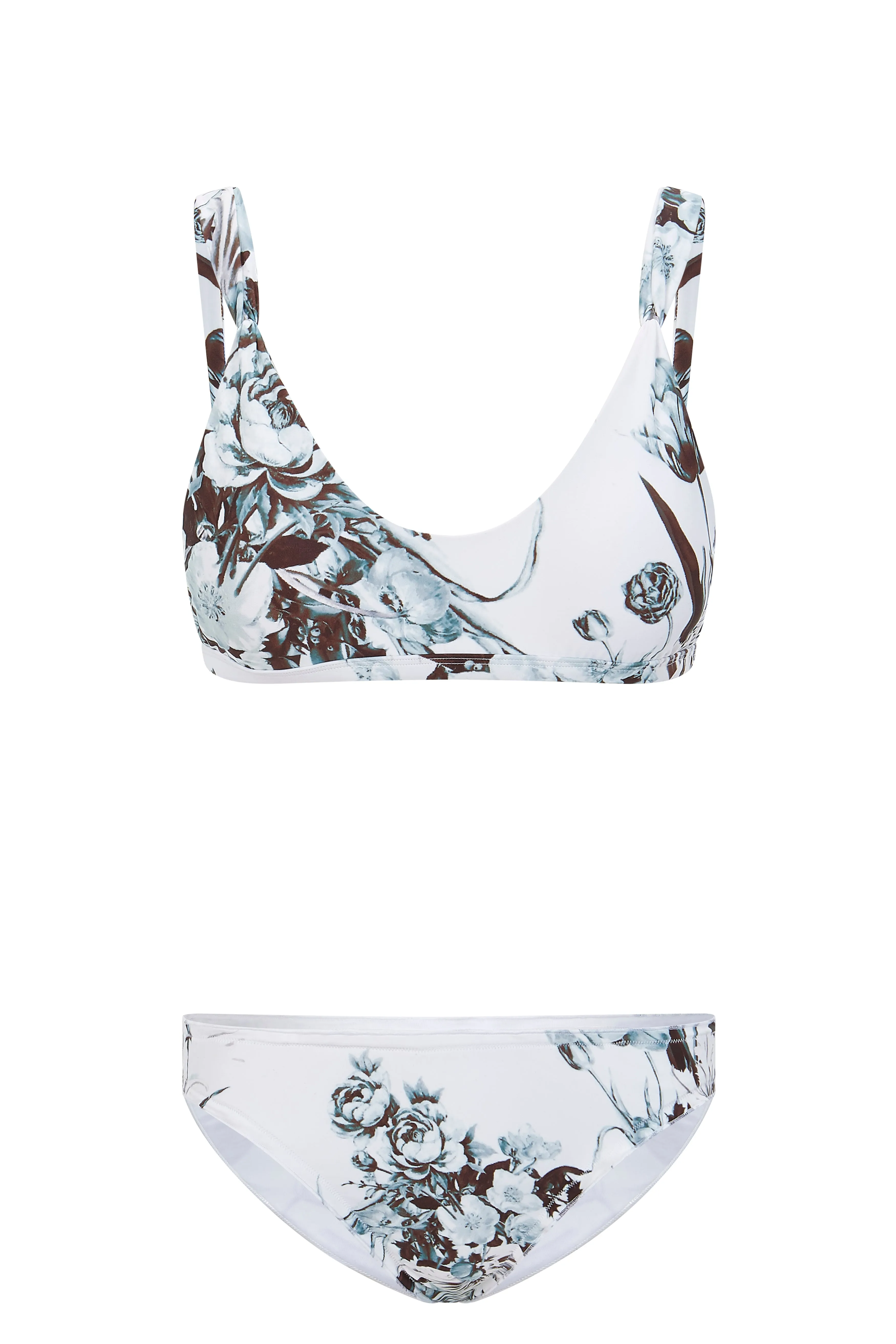 Noir Pansy Bikini Top
