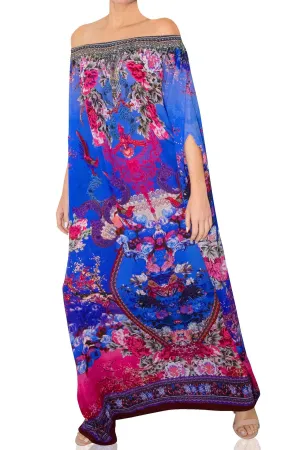 Off The Shoulder Long Kaftan Dress